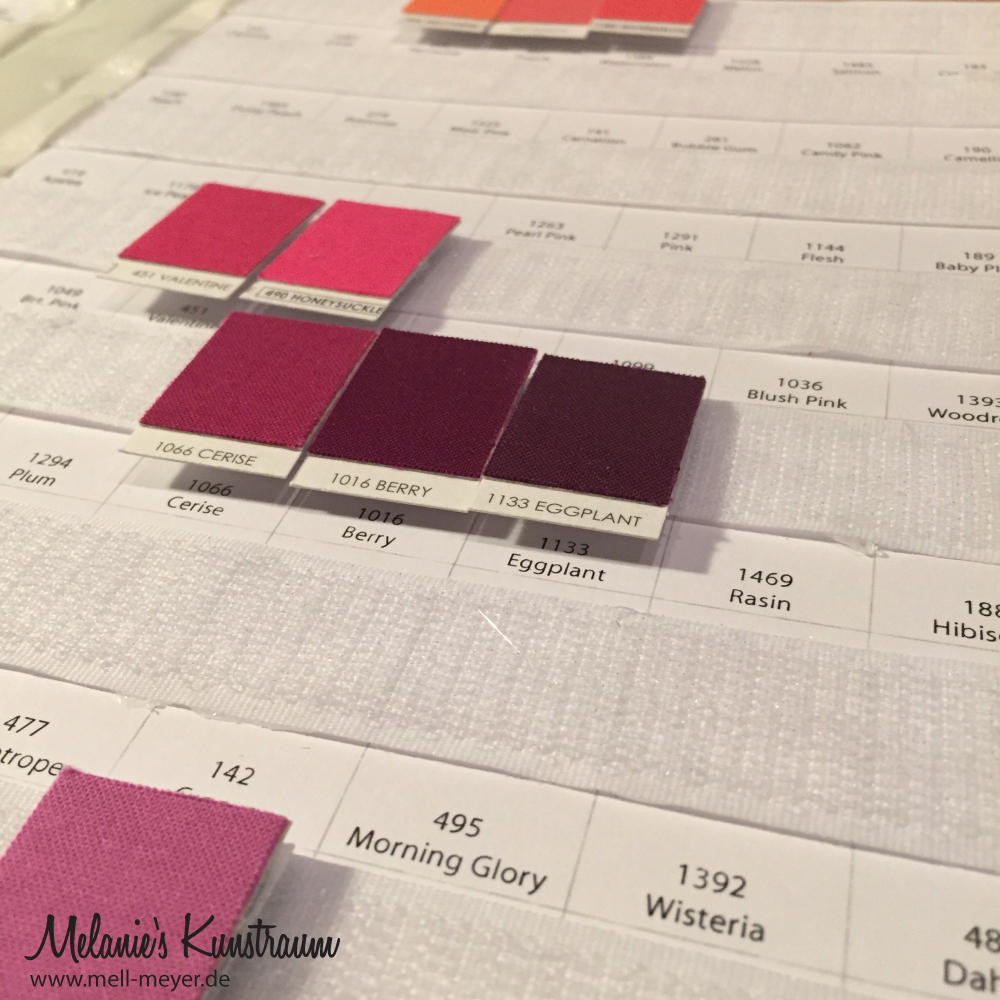 Mini Tutorial – Velcro Kona ColorCard | mell-meyer.de