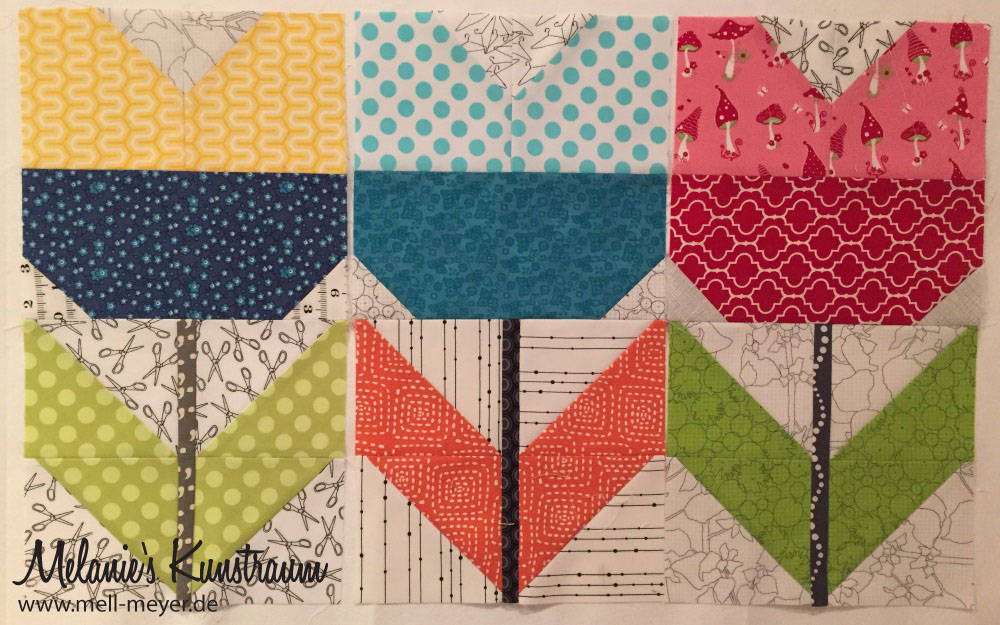 Bee Blocks Jan/ Feb "Tulips for Daniela" |mell-meyer.de
