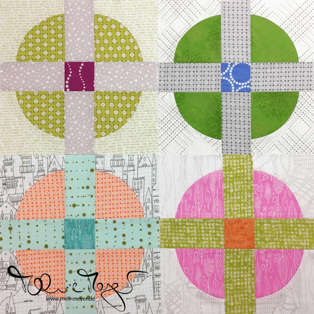 Quilty Circle of Bee - July/August "Summer Smoothie" | mell-meyer.de