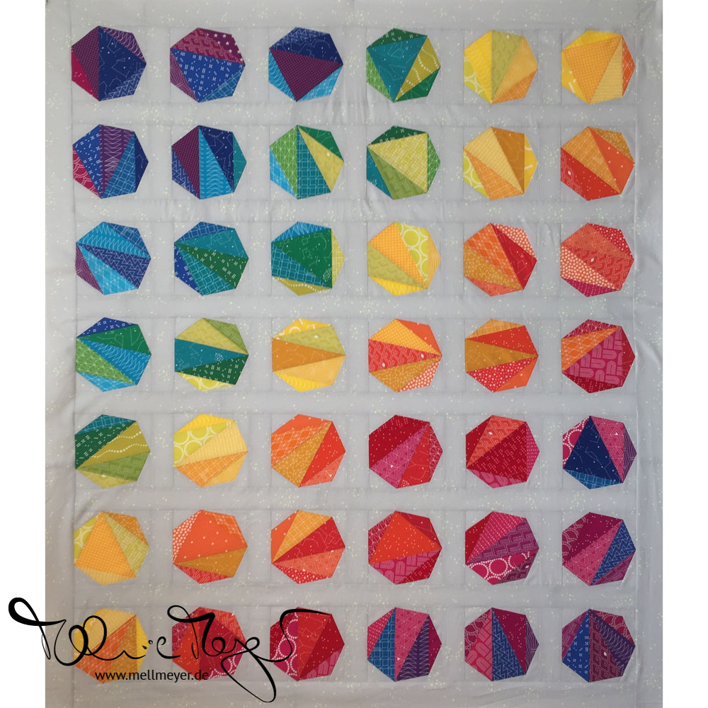 "Rainbow Fragments" - All the Diagonals Rainbow Version | mellmeyer.de