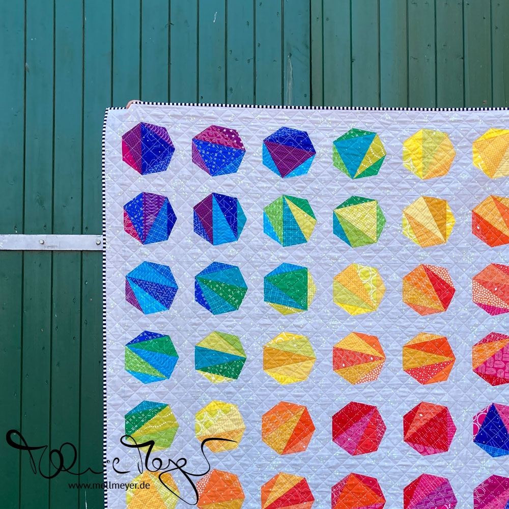 "Rainbow Fragments"- All the Diagonals Rainbow Version | mellmeyer.de